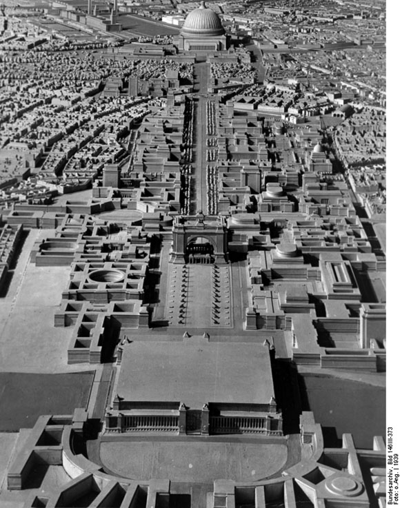 Modell der „Welthauptstadt Germania” nach Plänen von Albert Speer (1939)